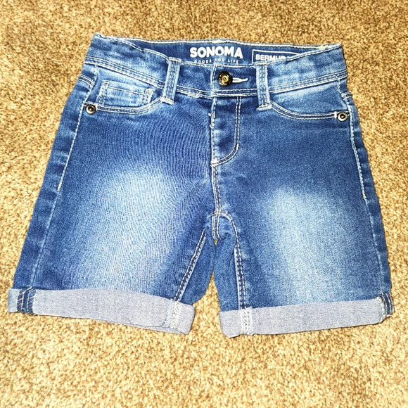 Sonoma Girl's Size 4 Bermuda Jean Shorts - Picture 2 of 7